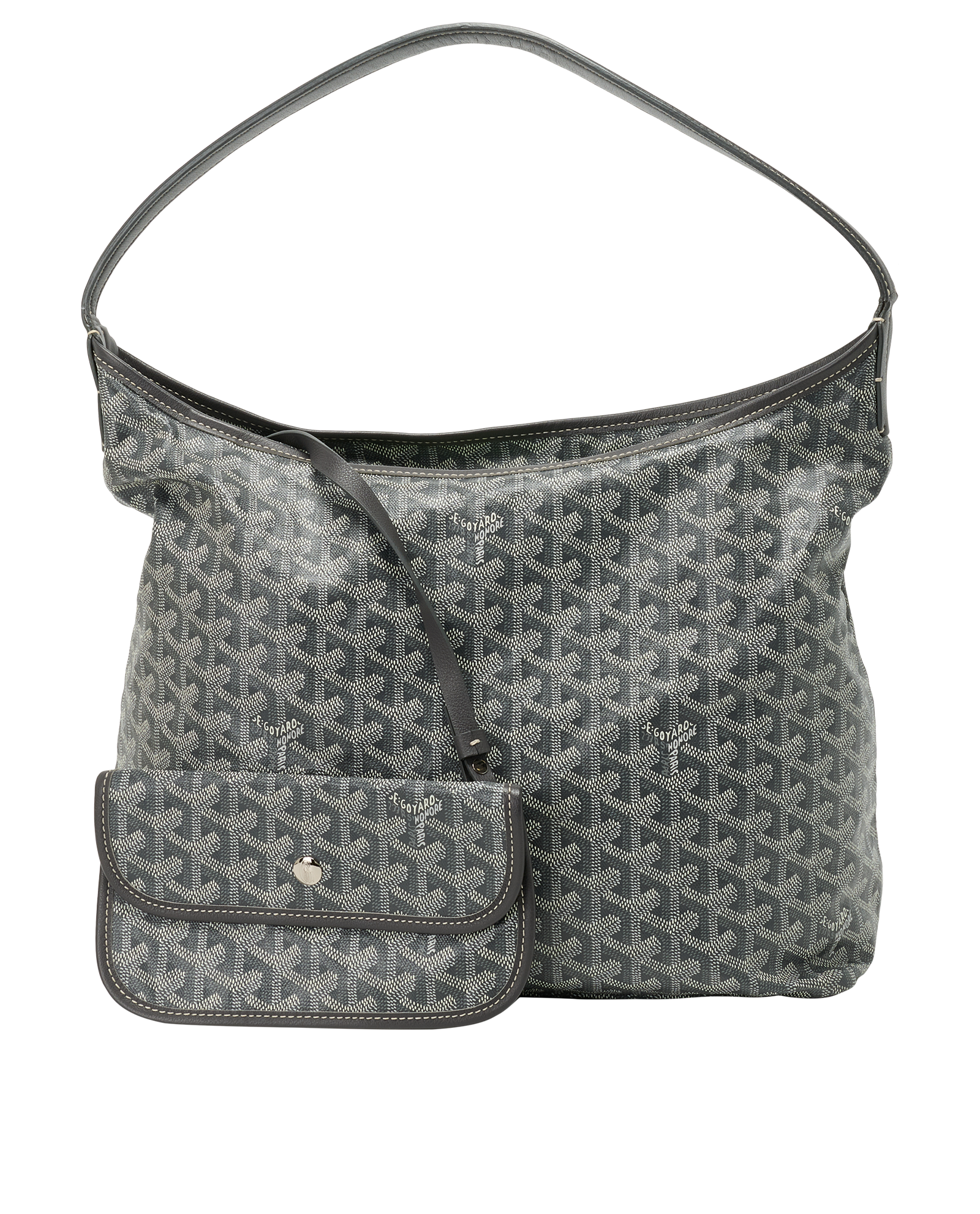 Boheme Hobo Bag, &pound;2,100, Handbags, Grey, Canvas, Other view